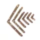 Stuhl-Eckeisen, 40 x 40 x 2,0 mm, Gelb, 100 Stück/D, Eckeisen