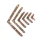 Stuhl-Eckeisen, 60 x 60 x 2,0 mm, Gelb, 100 Stück/D, Eckeisen