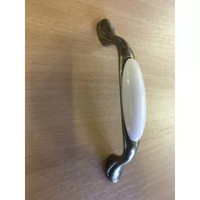 Furniture Handle Ceramic 96Mm Matt Antique Bronze 6058