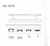 Bútorfogantyú 192Mm Iveta Alu.Szat.-Nikk Ak3038