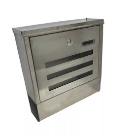   Cutie poștală de exterior MELBA, suport pentru pliante, oțel inoxidabil