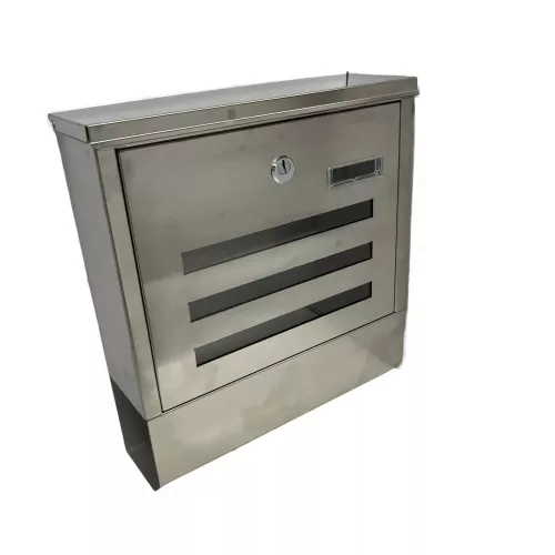 Cutie poștală de exterior MELBA, suport pentru pliante, oțel inoxidabil