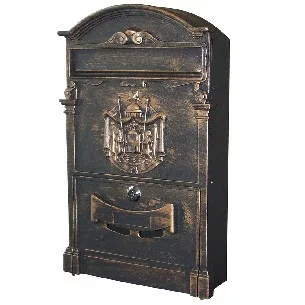 Cutie poștală turnată ARTHUR „XL”, Stemă, Bronz