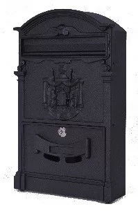 Cutie poștală ARTHUR Cast „XL”, cu creastă, neagră