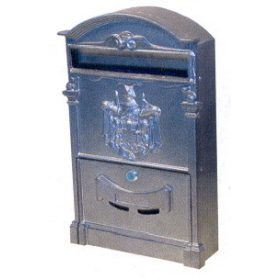 POSTALÁDA ÖNTÖTT EZÜST CÍMERES ARTHUR 26*8*40 CM