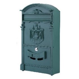 POSTALÁDA ÖNTÖTT ZÖLD CÍMERES ARTHUR 26*8*40 CM