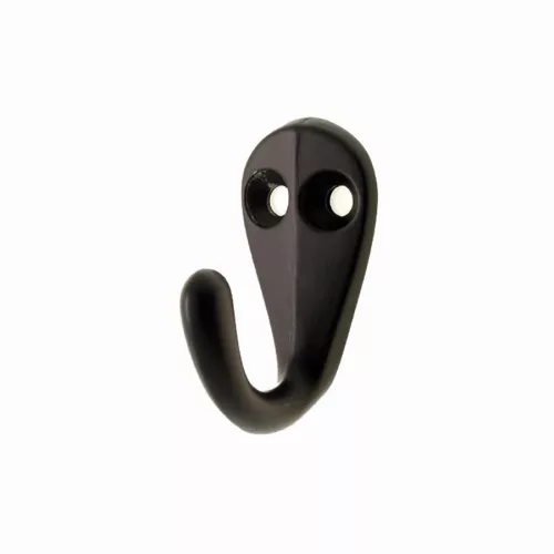 Cuier mic cu 2 țepi, negru mat, 78