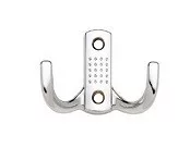 Cuier mic cu 2 ramuri, modern, cromat, 289679, Ak7034 Cp