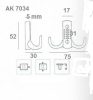 Fogas Kicsi 2-Ágú Modern Antik 34-2 Ak7034 Ab