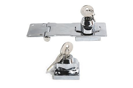 Vorhängeschlossscharnier abschließbar 2K. Nikk. 100Mm Hs4L Cp