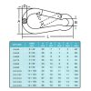 Tűzoltókarabiner 4X40Mm Acél Din5299-C Zp