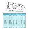 Tűzoltókarabiner 12X140Mm Acél Zp