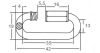 Karabiner Csavaros M4*40Mm Lánctoldó L440 Horganyzott