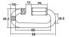 Karabiner Csavaros M10*90Mm Lánctoldó L1089 Horganyzott