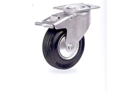 Wheel Rubber 100 Mm Swivel-Brake P102-11D100S