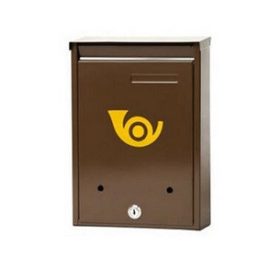   POSTALÁDA ZÁRH.BARNA NOSZTA.KÜRTÖS PORTO 32*22*8KÉTOLD.E.