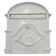 POSTALÁDA ÖNTÖTT FEHÉR KÜRTÖS, V-330 33*30CM