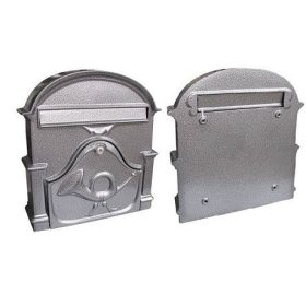 POSTALÁDA ÖNTÖTT EZÜST KÜRTÖS V-330 33*30CM