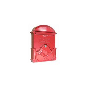 POSTALÁDA ÖNTÖTT PIROS KÜRTÖS V-400XL 40*30*11CM