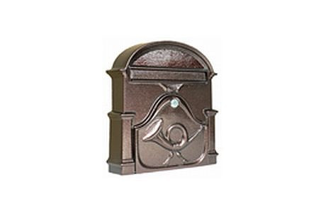 POSTALÁDA ÖNTÖTT BRONZ KÜRTÖS V-400XL 40*30*11CM