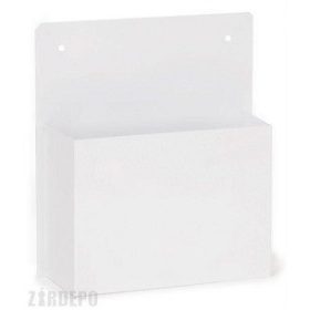 SZÓRÓLAPTARTÓ NAGY,FEHÉR 33x30CM