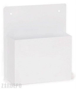 SZÓRÓLAPTARTÓ NAGY,FEHÉR 33x30CM