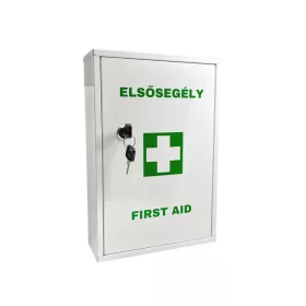   Dulap cu medicamente montat pe perete, cu încuietoare, Aid-B008, 21,5 * 32 * 8 cm