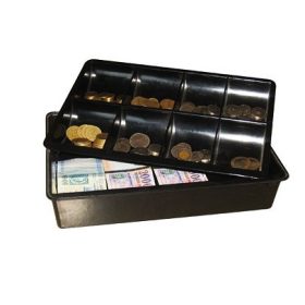 APRÓPÉNZTARTÓ 8 REKESZES A/4 MŰANYAG 40*31*21CM