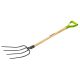 Iron Fork 4 Prongs with Wooden Handle Verto
