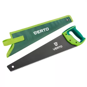   Ferăstrău manual pentru lemn 450 mm 7 dentiți cu husă de protecție Verto