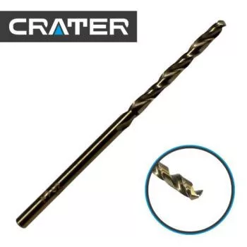 Metall-Schneckenbohrer, 2,0 mm, HSS-E, Kobalt 5 % D:338, Kraterförmig, blasig