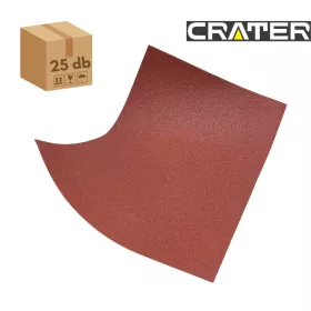SANDING PAPER 420*300 A/3 P80 BURGUNDY 25PCS/BOX CRATER