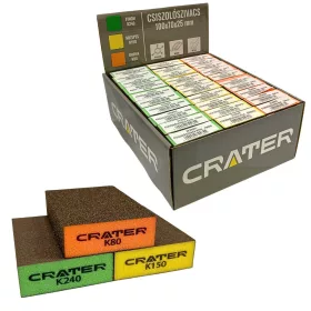   BURETE DE ȘLEFUT 30 BUC/CUTIE 100*70*30MM CRATER K80 K150 K240