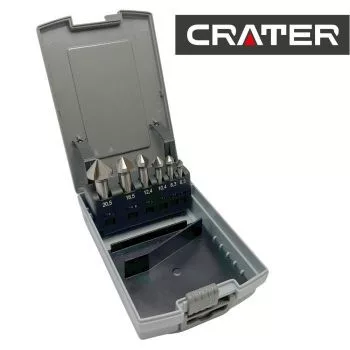 Kegelsenker-Satz 6R HSS 90F 6,3-20,5M Krater DIN 335