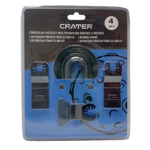 SET DE LAMĂ DE FIERĂSTRĂU PENTRU MAȘINĂ MULTIFUNCȚIONALĂ 4R. CRATER BLISTERAT