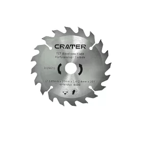   LAMĂ DE FIERĂSTRĂU CIRCULAR 140*20 / 20 DINȚI CRATER DIN CARBURĂ