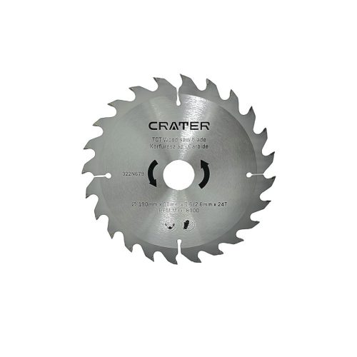 CIRCULAR SAW BLADE 190*30 / 24 TOOTH CARBIDE CRATER