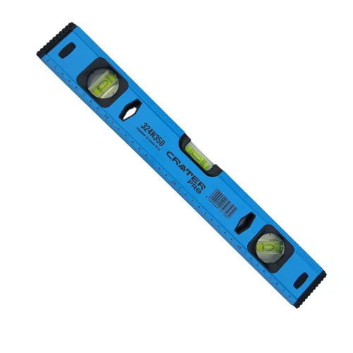 VÍZMÉRTÉK 400MM 3LIBELLÁS MÁGNESES PROFI CRATER PRO KÉK