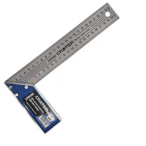 ASZTALOS DERÉKSZÖG FÉM 250MM CRATER