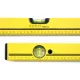 Nivelă cu bulă de aer din aluminiu, 1200 mm, galbenă, mică, Profi Sola