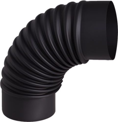 Flue Pipe Elbow Black 0.5Mm D130/90 Degrees