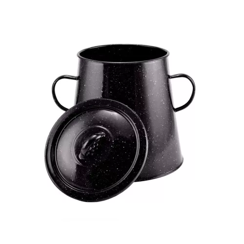 Fettdose 5L. Schwarzer Emaille 10452