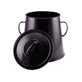 Fettdose 10L. Schwarzer Emaille 10456