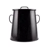 Fettdose 20 l, schwarze Emaille, 10459