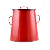 Fettdose 20 l, rote Emaille, 10429