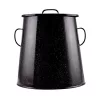 Fettdose 30 l, schwarze Emaille, 10460