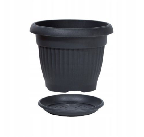 Blumentopf mit Sockel Anthrazit Dce30, Pod25-S433 - 300X235X300Mm