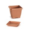 Blumentopf mit Sockel quadratisch. Terra Dkwt37,Pkwt34-R624 - 370X300X370Mm