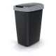 Coș de gunoi compact, 45 litri, cu capac, Nsab45-429U, gri