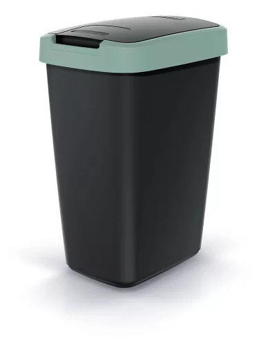 Coș de gunoi Comp. 45 litri. Cu capac Nsab45-5575C Verde